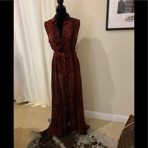 NWT Best Seller!! Silk Chiffon Coverup Snake Print